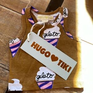 Hugo, love Tiki gelato tank top